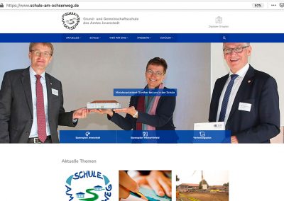 Beratung zu Website-Relaunch und Pressetermin für Schule am Ochsenweg